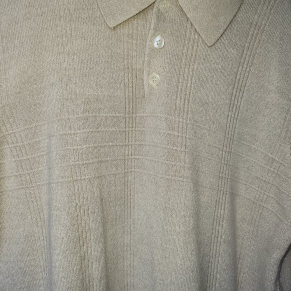 Dockers Men Polo Sweater 3 Button Long Sleeve SOFT - Picture 3 of 6